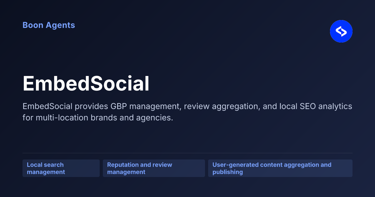 EmbedSocial — company overview