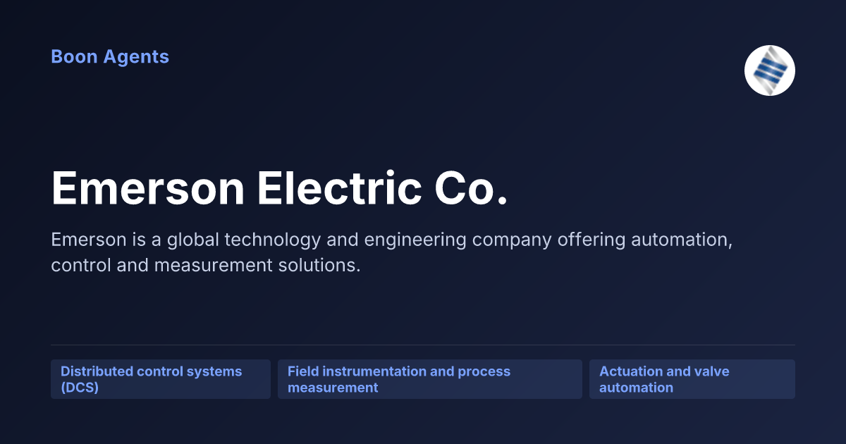 Emerson Electric Co. — company overview