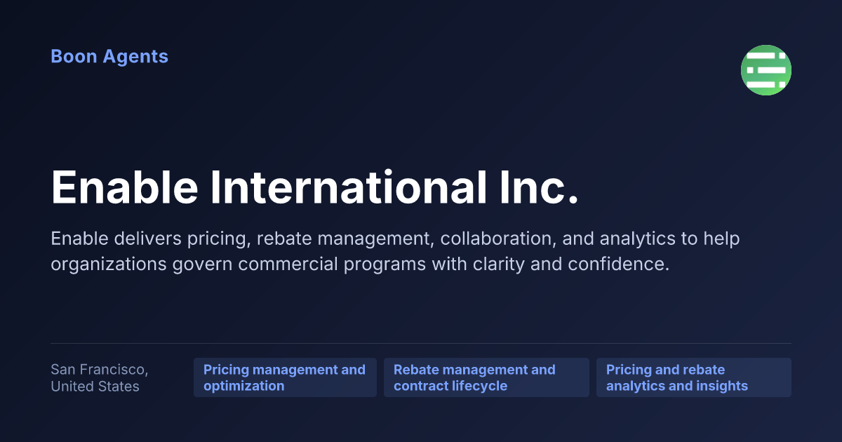 Enable International Inc. — company overview