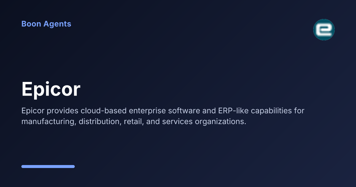Epicor — company overview