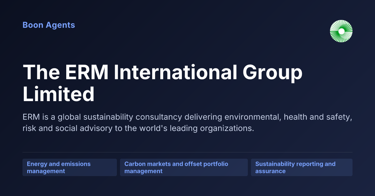 The ERM International Group Limited — company overview