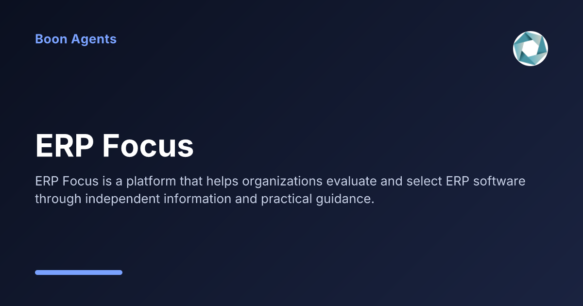 ERP Focus — company overview
