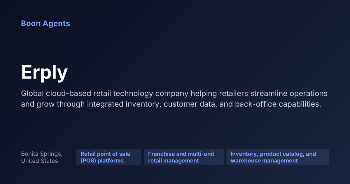 Erply — company overview