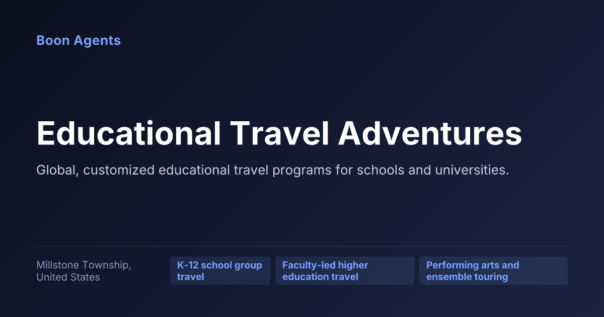 Educational Travel Adventures — company overview