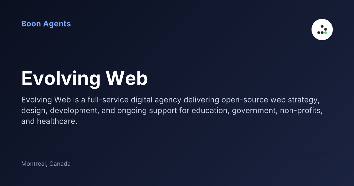 Evolving Web — company overview
