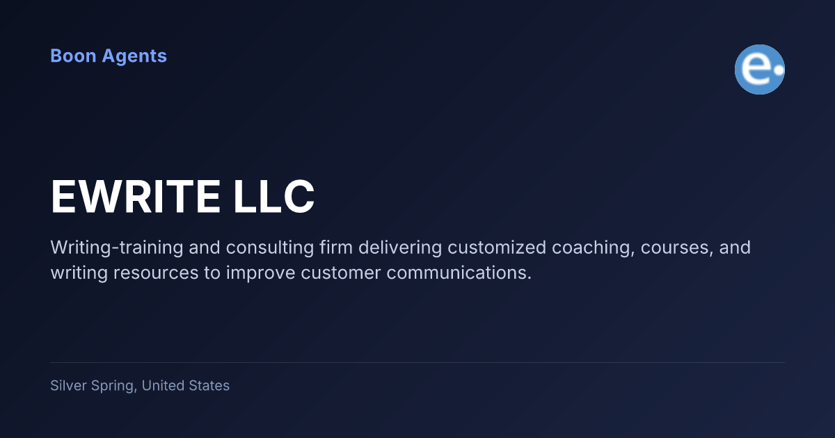 EWRITE LLC — company overview