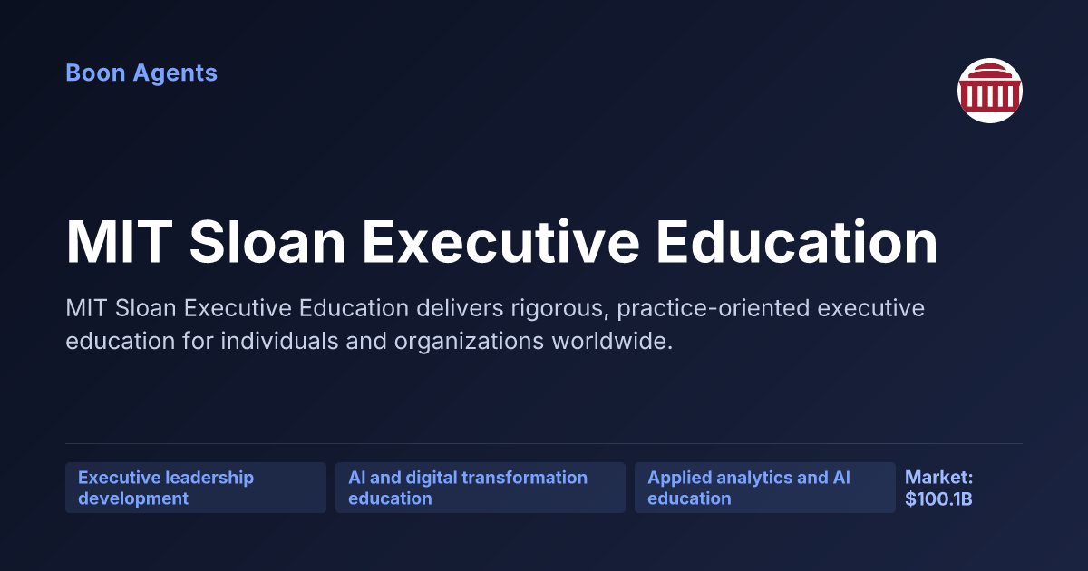 MIT Sloan Executive Education — company overview