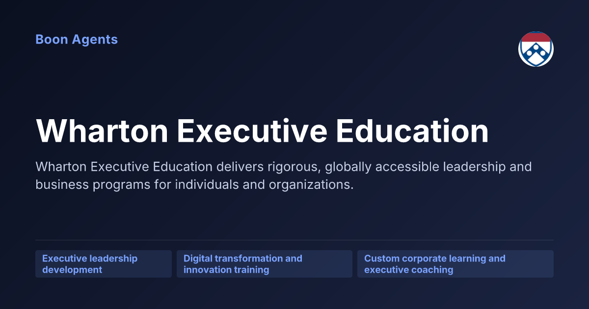 Wharton Executive Education — company overview