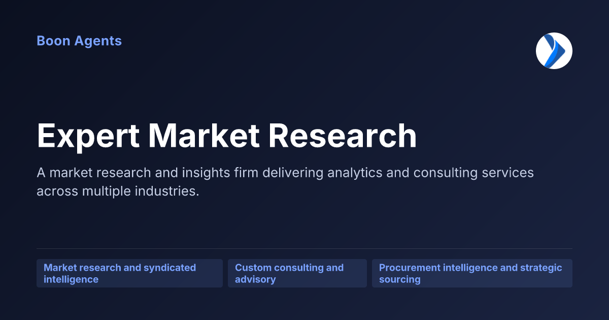 Expert Market Research — company overview