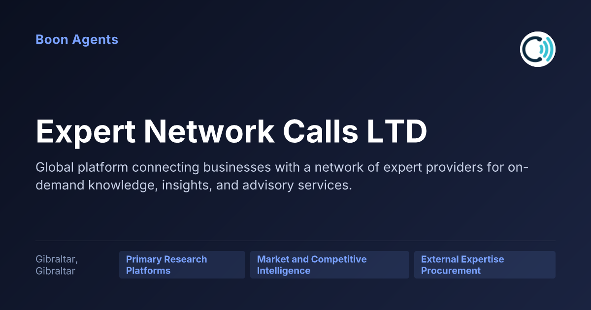 Expert Network Calls LTD — company overview