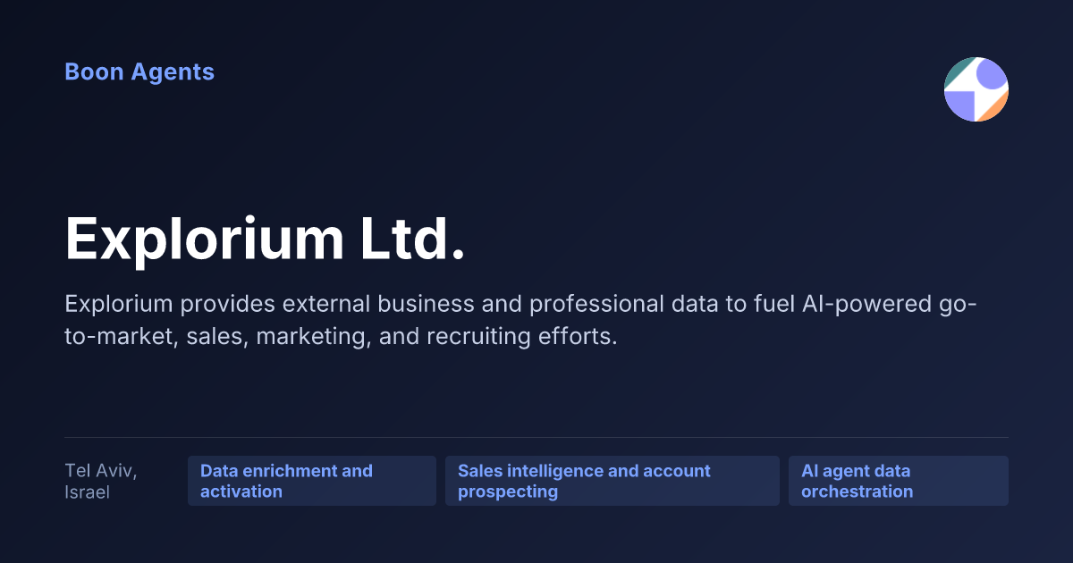 Explorium Ltd. — company overview