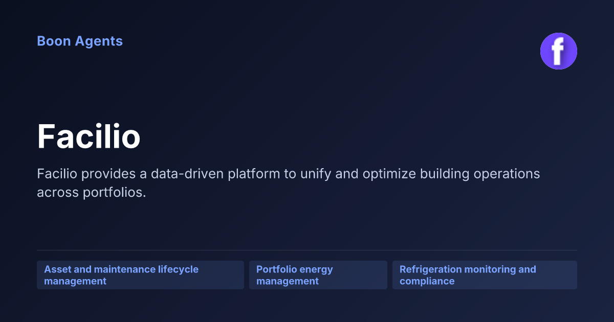 Facilio — company overview