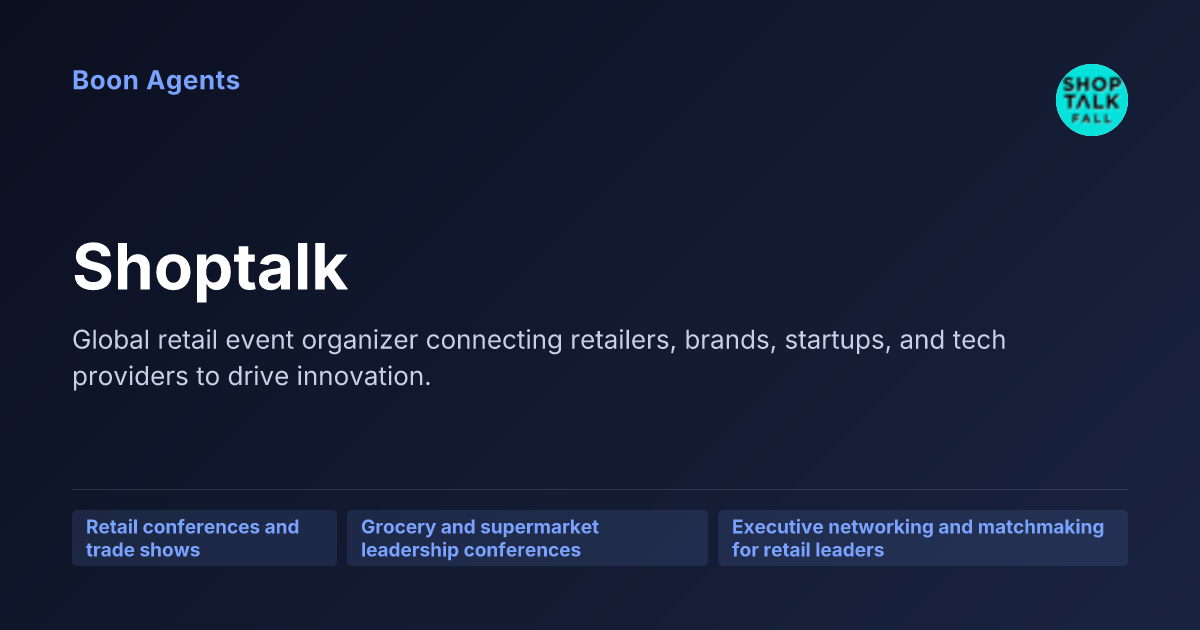 Shoptalk — company overview