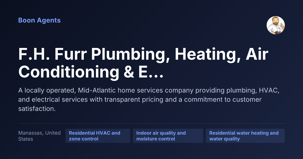 F.H. Furr Plumbing, Heating, Air Conditioning & Electrical — company overview