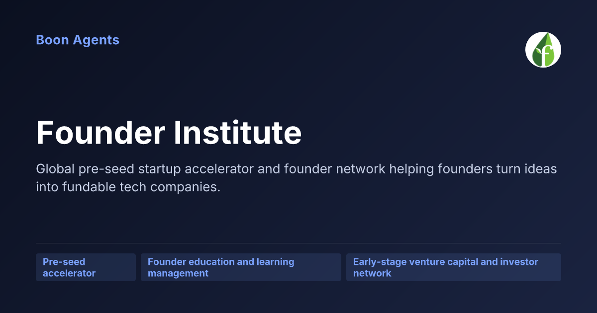 Founder Institute — company overview