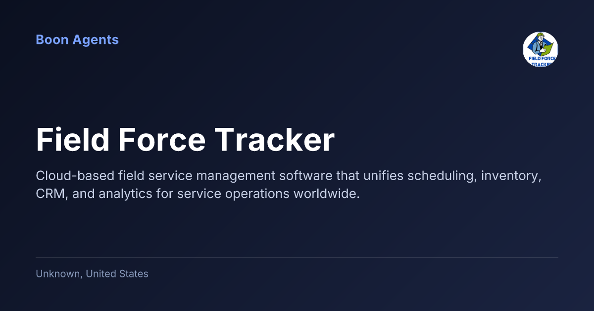 Field Force Tracker — company overview