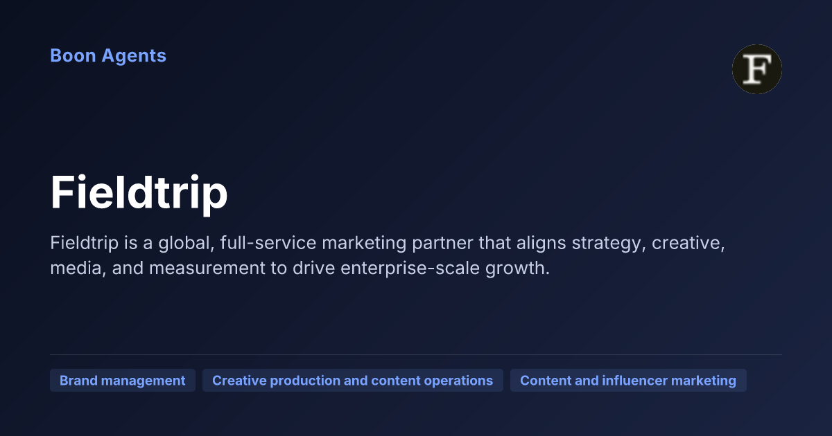 Fieldtrip — company overview