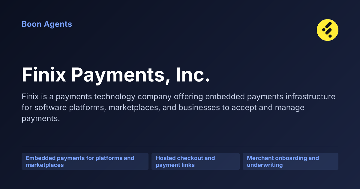 Finix Payments, Inc. — company overview