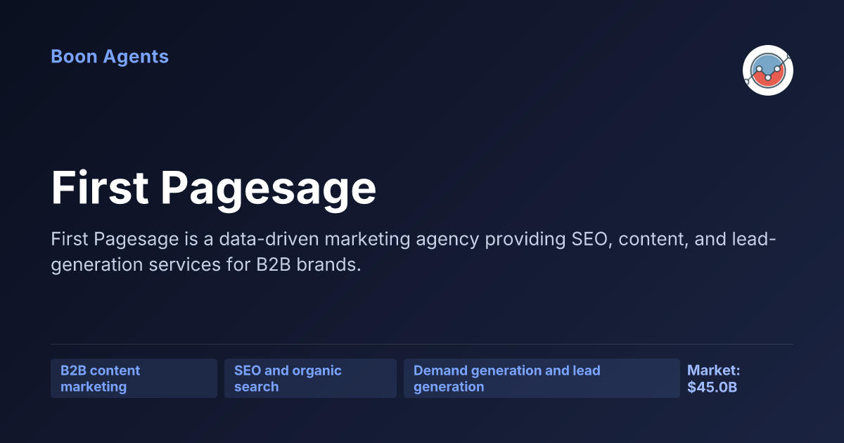First Pagesage — company overview