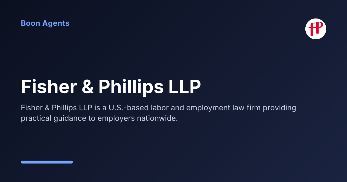Fisher & Phillips LLP — company overview