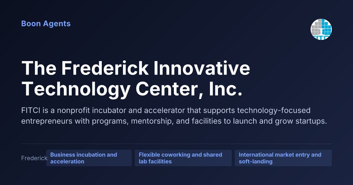 The Frederick Innovative Technology Center, Inc. — company overview