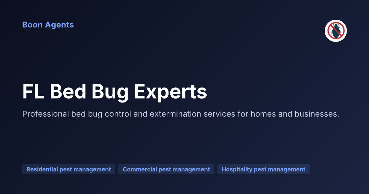 FL Bed Bug Experts — company overview