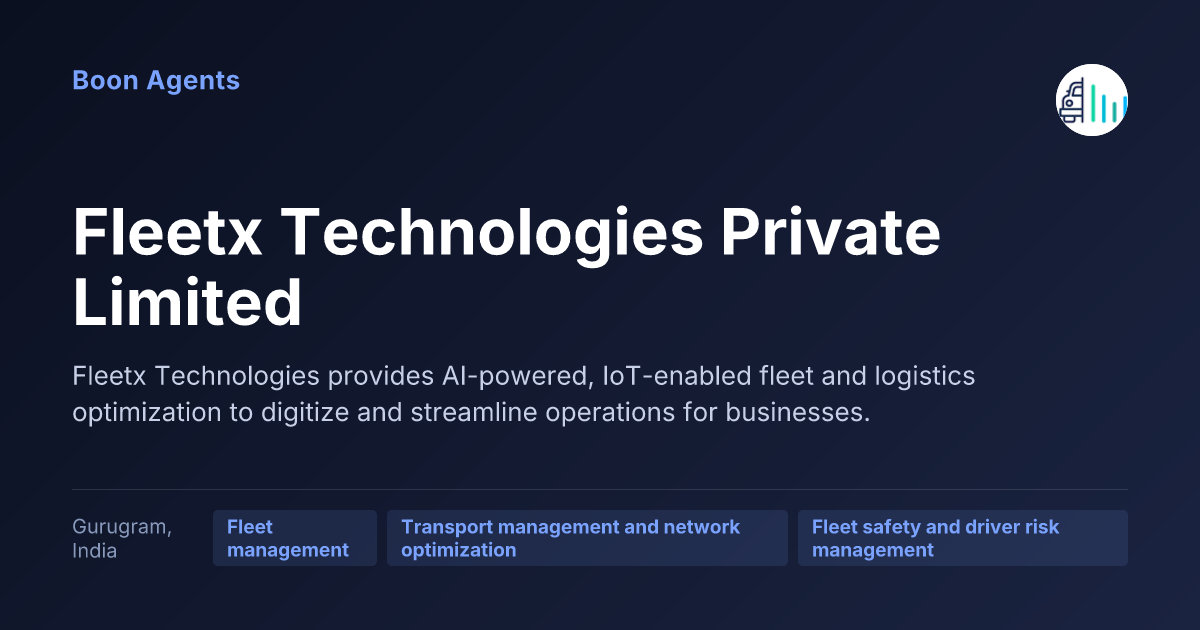 Fleetx Technologies Private Limited — company overview
