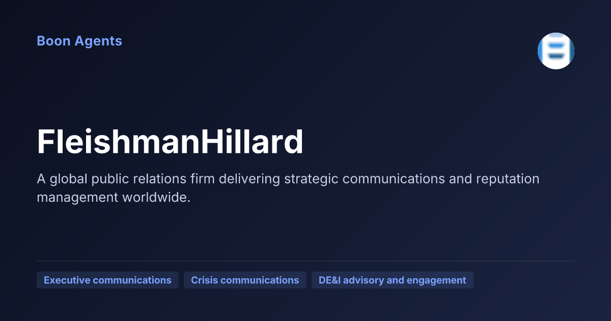 FleishmanHillard — company overview