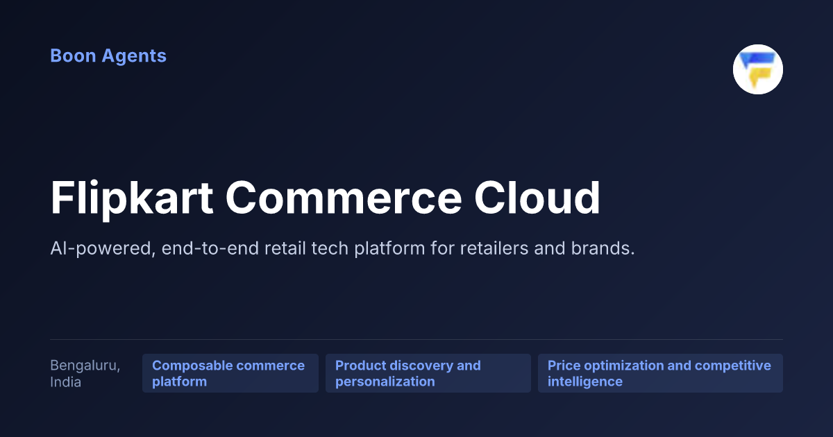 Flipkart Commerce Cloud — company overview