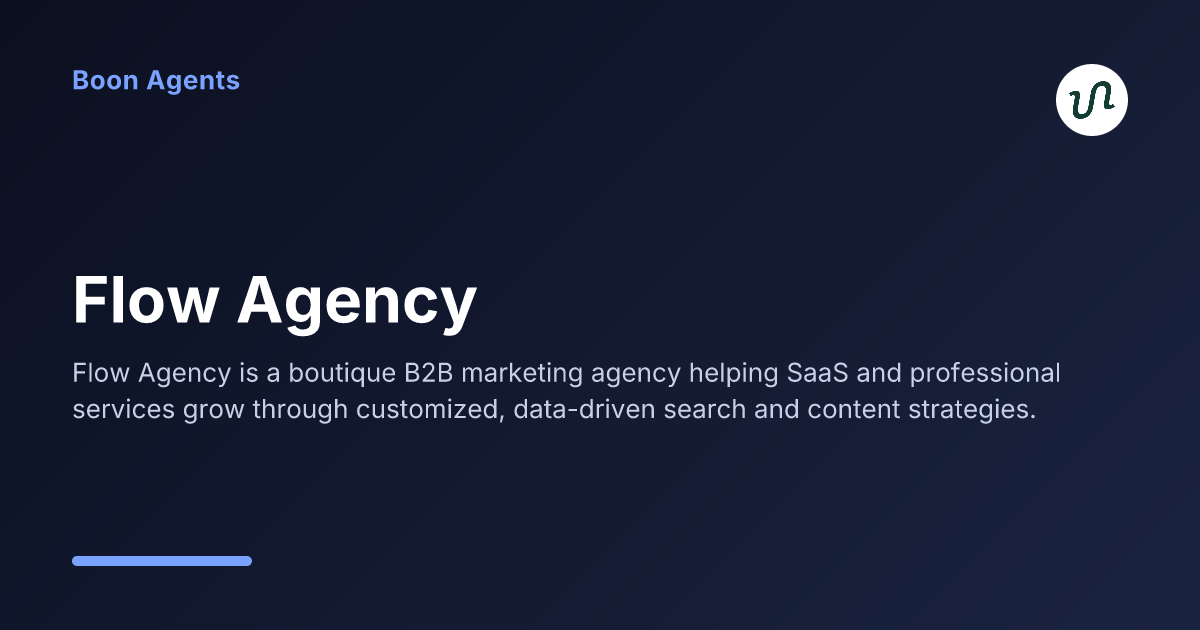 Flow Agency — company overview