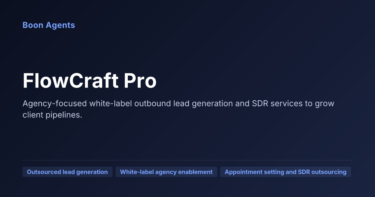 FlowCraft Pro — company overview