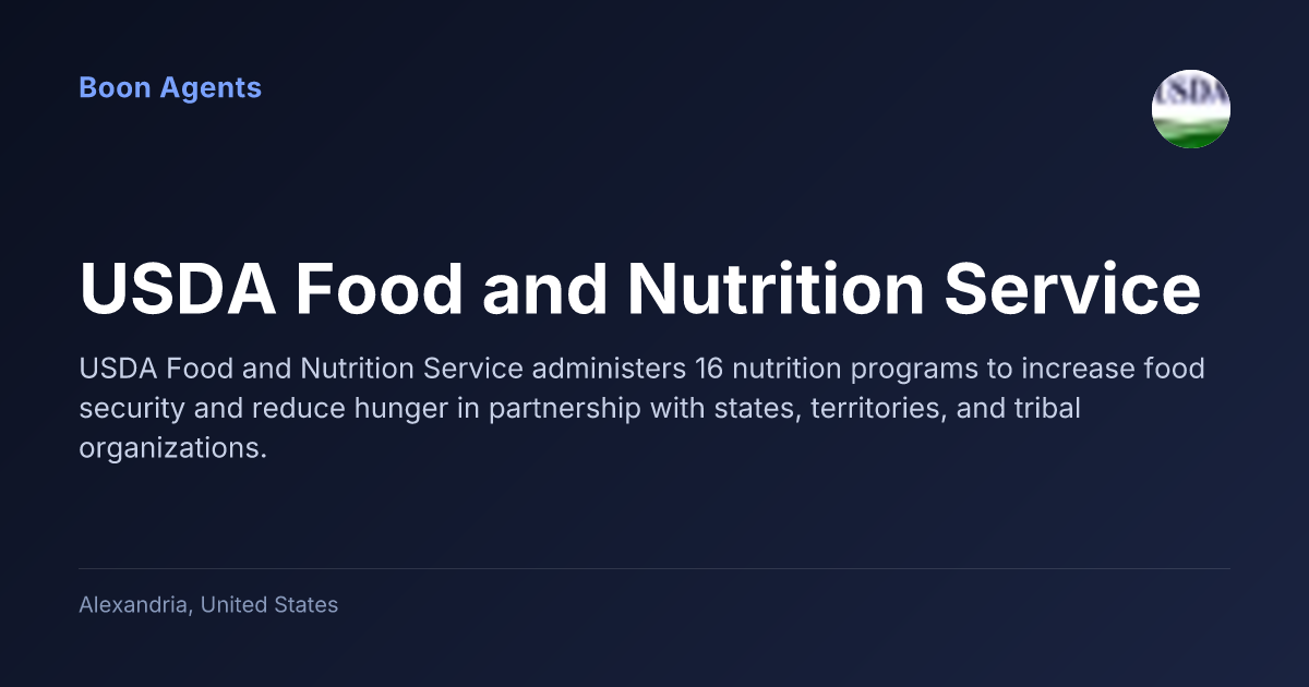 USDA Food and Nutrition Service — company overview
