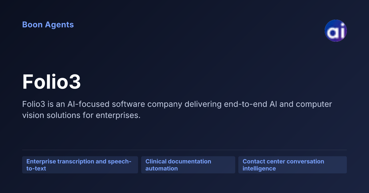 Folio3 — company overview