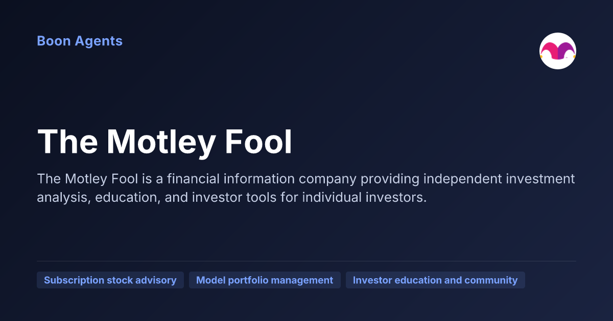 The Motley Fool — company overview