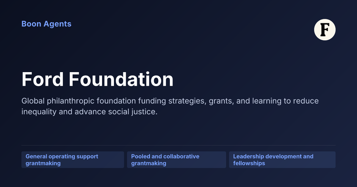 Ford Foundation — company overview