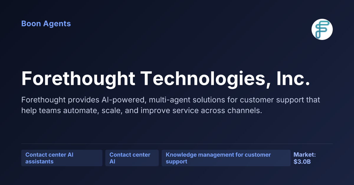 Forethought Technologies, Inc. — company overview
