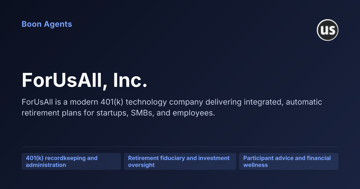 ForUsAll, Inc. — company overview