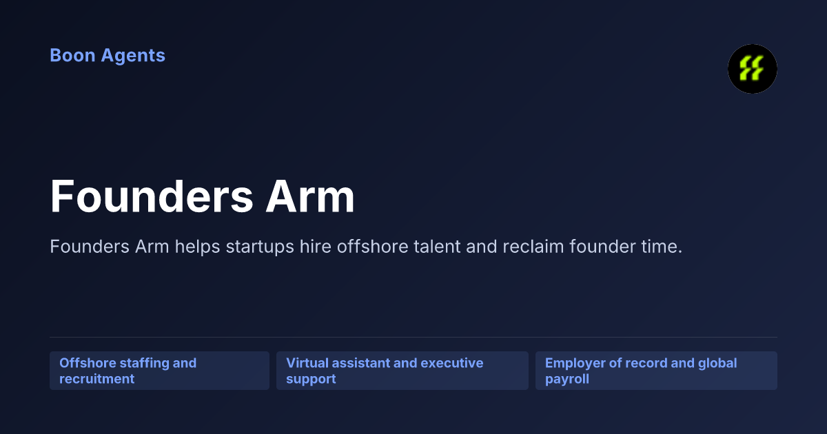 Founders Arm — company overview