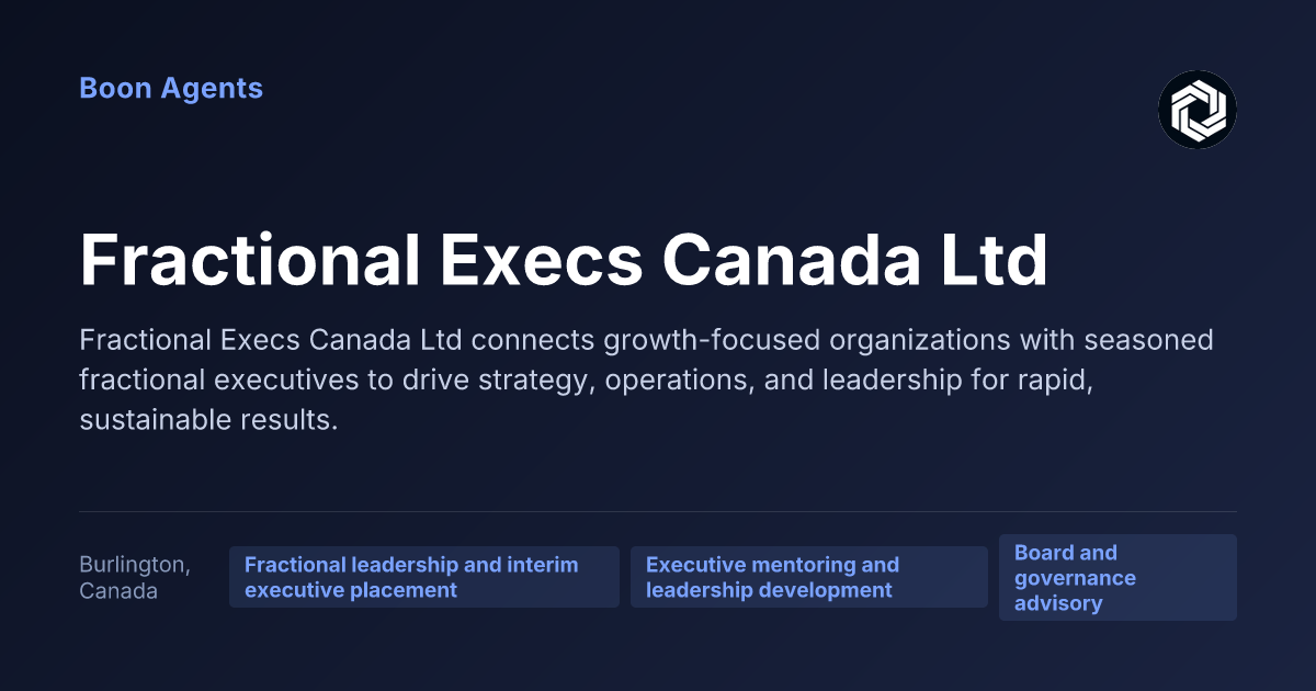 Fractional Execs Canada Ltd — company overview
