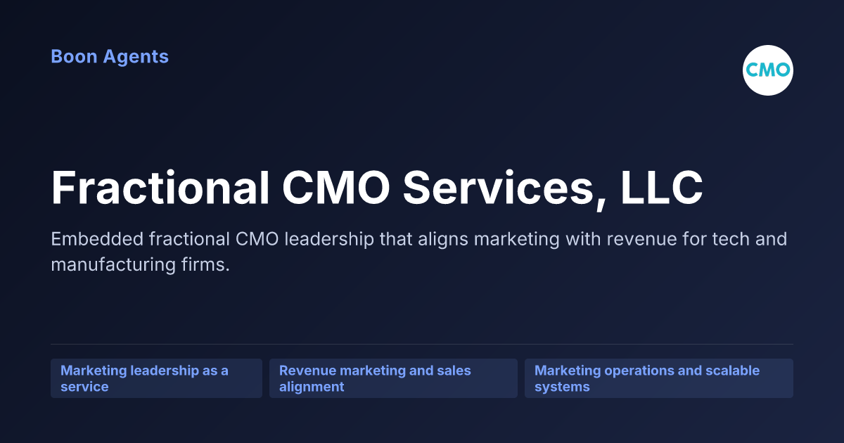 Fractional CMO Services, LLC — company overview