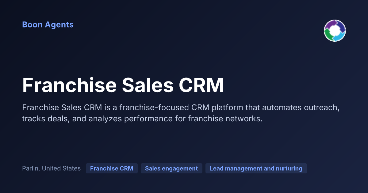 Franchise Sales CRM — company overview