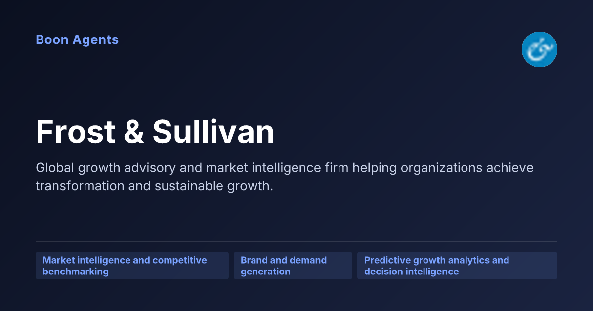 Frost & Sullivan — company overview