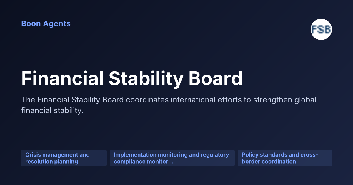 Financial Stability Board — company overview