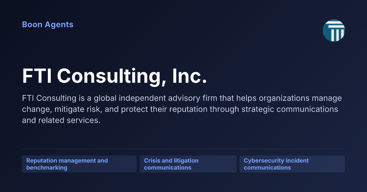FTI Consulting, Inc. — company overview
