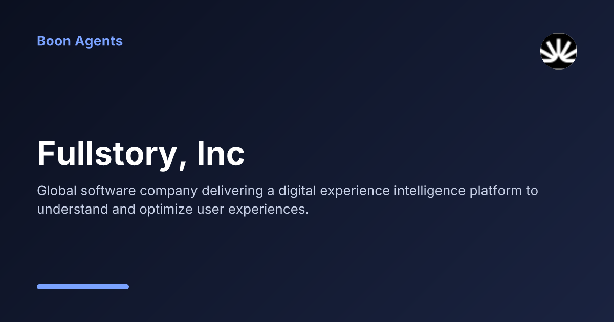 Fullstory, Inc — company overview