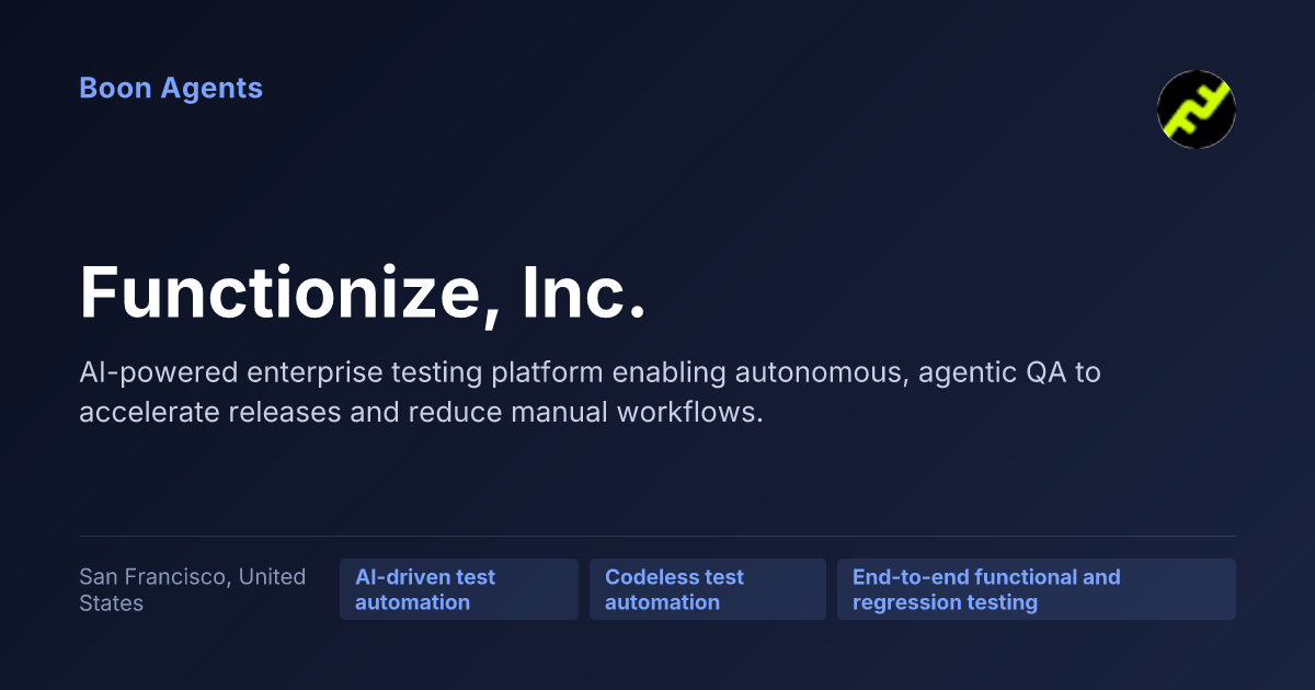 Functionize, Inc. — company overview