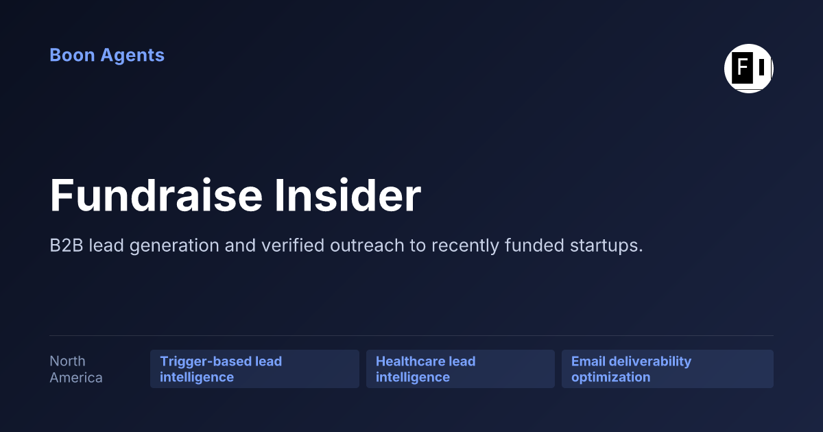 Fundraise Insider — company overview