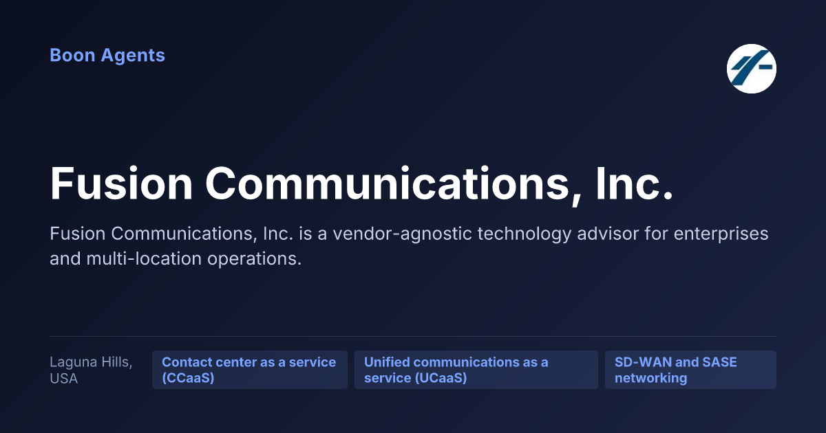 Fusion Communications, Inc. — company overview