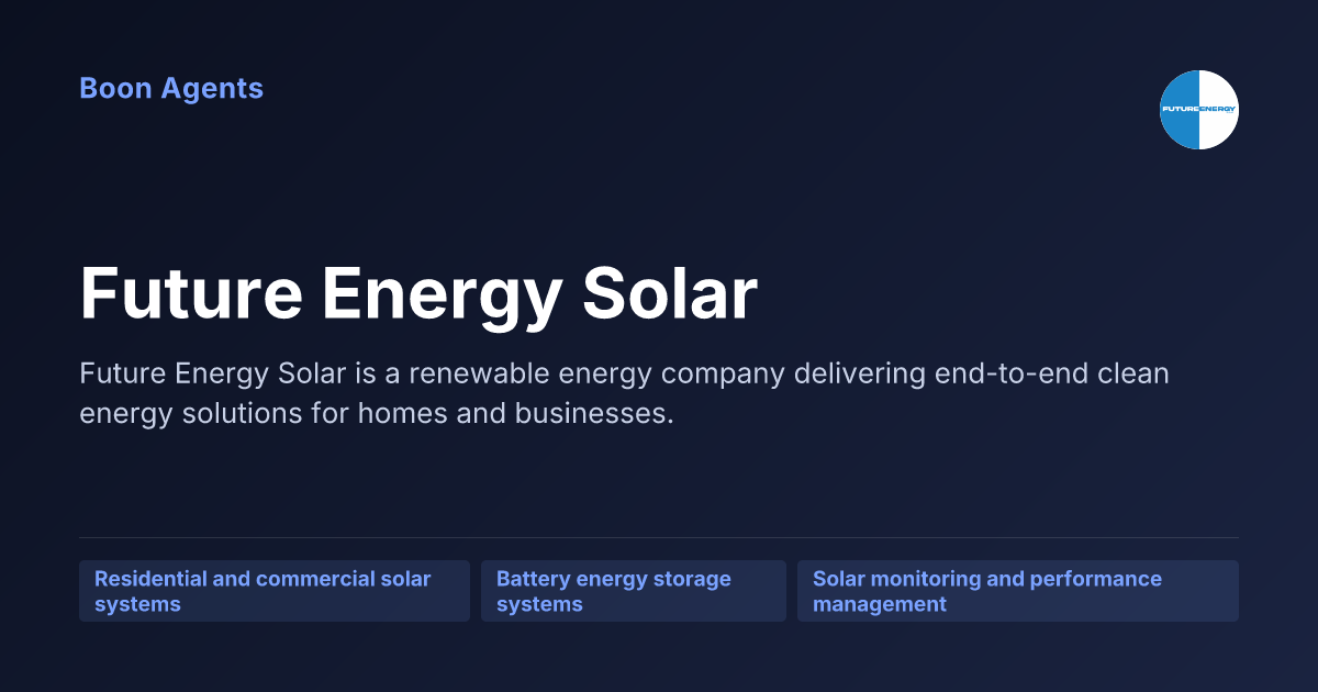 Future Energy Solar — company overview