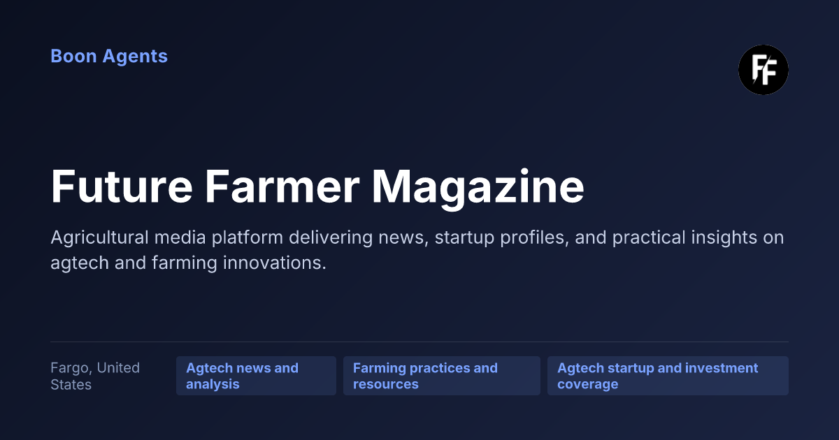 Future Farmer Magazine — company overview